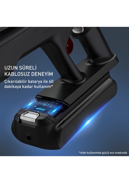 TY9AC X-force Flex 13.60 Allergy Aqua Aerospin Kablosuz Şarjlı Dikey Süpürge - 150 Air Watt indirimleri