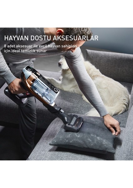 TY99F1 X-Force Flex 15.60 Animal Evcil Hayvan Dostu Kablosuz Şarjlı Dikey Süpürge - 230 Air Watt