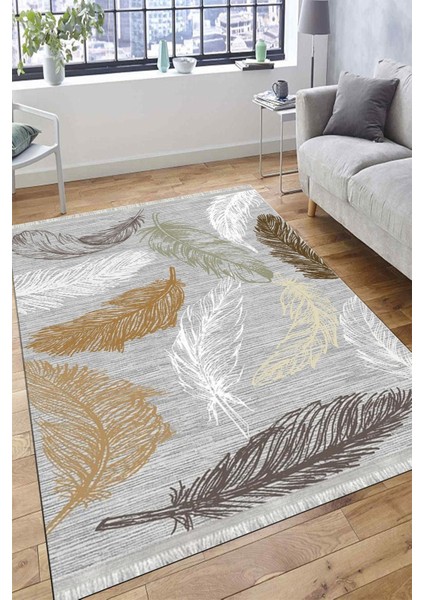 Tüy Desenli Halı Yıkanabilir Kilim Kaymaz Tabanlı Yolluk Dot Tabanlı Halı 2059B fiyatları