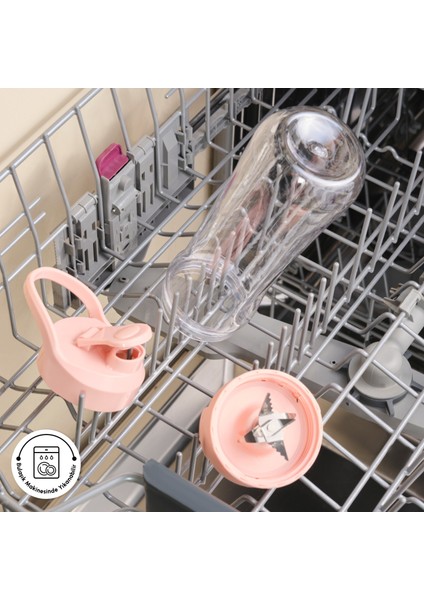 Retro Personal Kişisel Smoothie Blender Pink