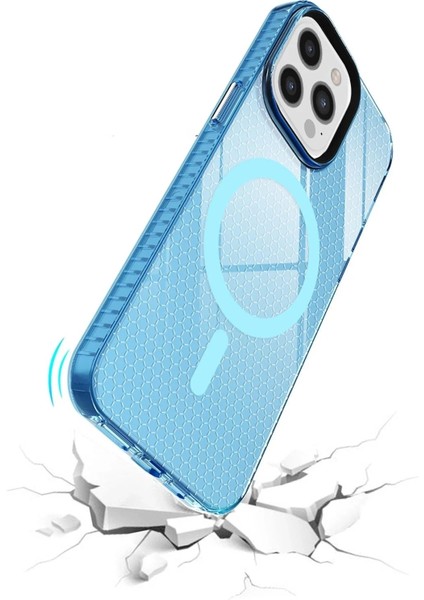 iPhone 12 Pro Max Kılıf Beta Magneticsafe Silikon - Mavi fırsatları