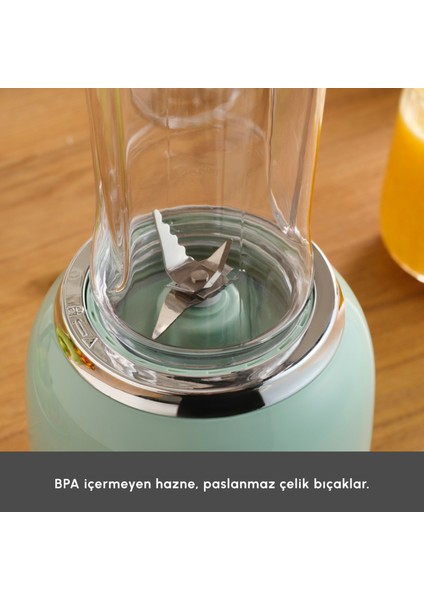 Retro Personal Kişisel Smoothie Blender Green indirimleri