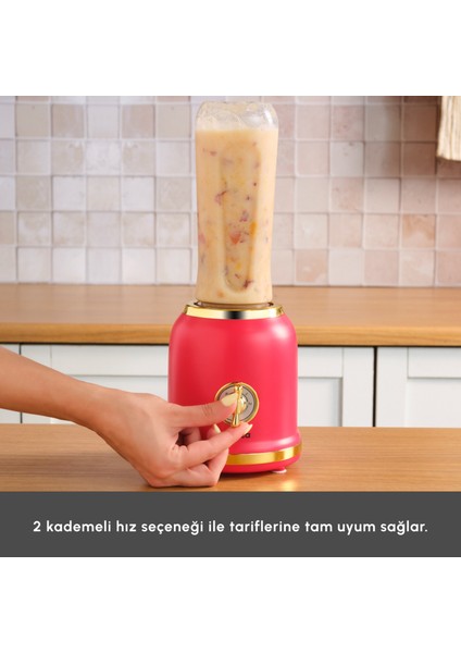 Retro Personal Kişisel Smoothie Blender Red modelleri