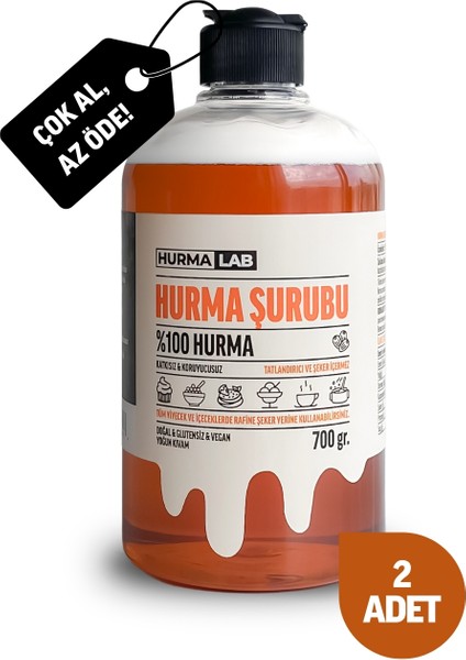 Hurma Şurubu (Hurma Suyu) 700 Gr. 2'li