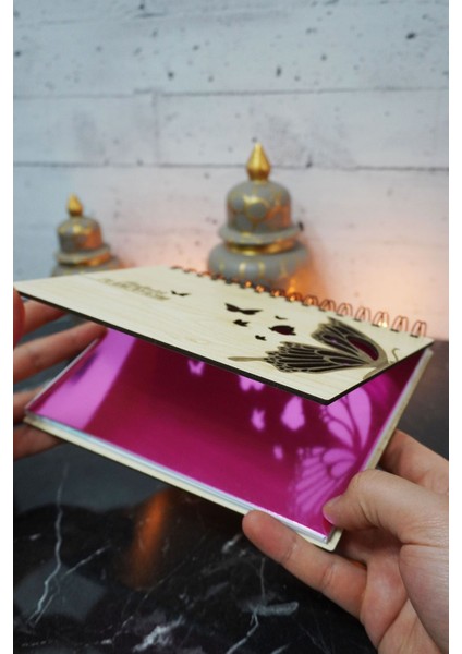 Kelebek Ahşap Plan Defteri - Ajanda - Haftalık Planlayıcı (Ahşap Rengi Banu) A5 fiyatları