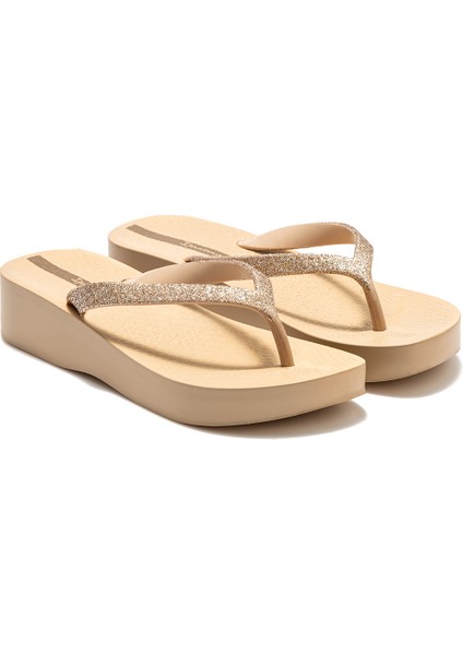 Mesh Chic Kadın Parmak Arası Terlik Bej 35/40