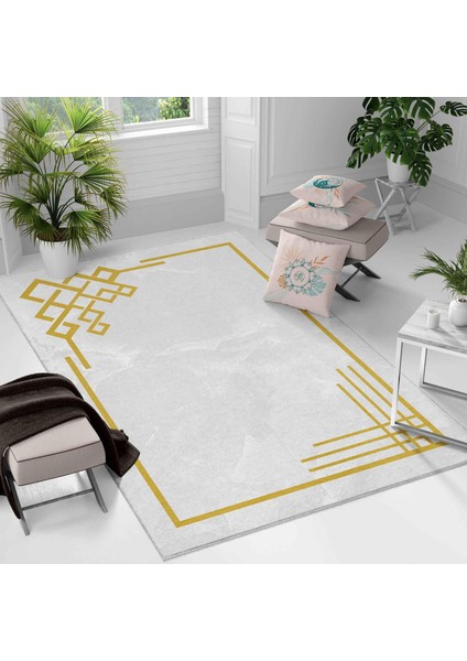 Kaymaz Taban Yıkanabilir Halı – Mutfak, Salon, Yatak Odası Için Modern Dijital Baskı Halı