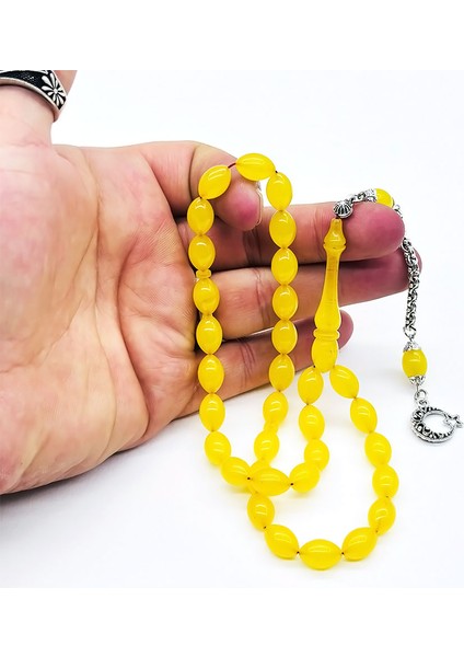 Limon Sarısı Sıkma Ateş Kehribar Tesbih fiyatları