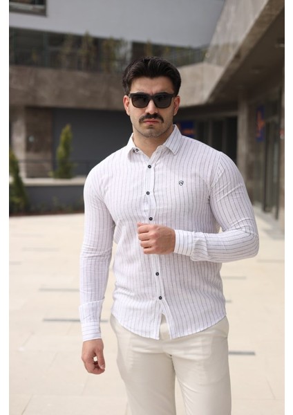 Erkek Çizgi Desenli Gömlek fırsatları