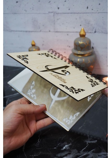 Elif Vav Tasarım Ahşap Plan Defteri - Tarihsiz Ajanda - Haftalık Planlayıcı (Süresiz Planlayıcı) A5 modelleri