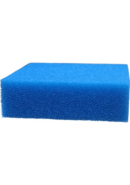 Mavi Akvaryum Biyolojik Filtre Süngeri Orta Gözenekli – Tatlı & Tuzlu Su Uyumlu – 20X18X5 cm