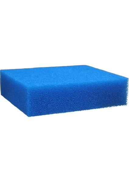 Mavi Akvaryum Biyolojik Filtre Süngeri Orta Gözenekli – Tatlı & Tuzlu Su Uyumlu – 20X18X5 cm
