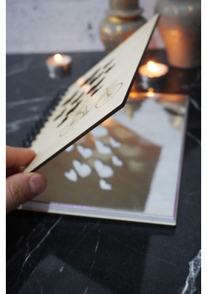 Bisiklet Balon Temalı Ahşap Kapaklı Defter - Noktalı Defter - Ajanda - Okul Defteri (A5 - 120 Sayfa) fiyatları