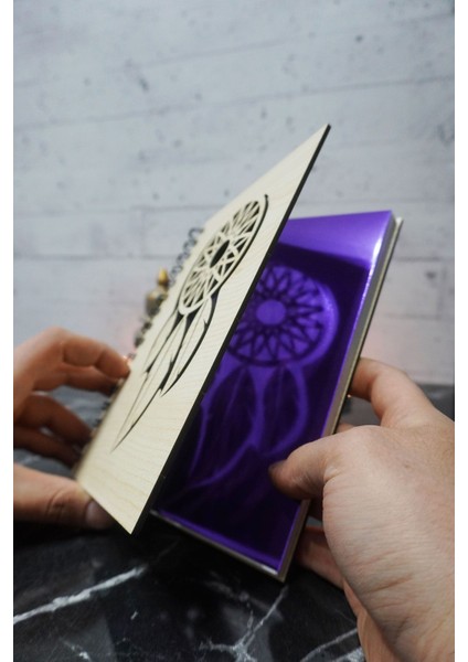 A5 Rüya Kapanı Ahşap Kapak Günlük Planlayıcı Defter - Süresiz Ajanda - Tarihsiz Planlayıcı fiyatları