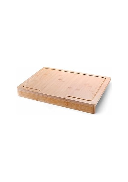 Orret Home Tezgah Üstü Büyük Boy Kesme Tahtası – 45×35 cm Kaymaz, Kenarlı, Antibakteriyel ve