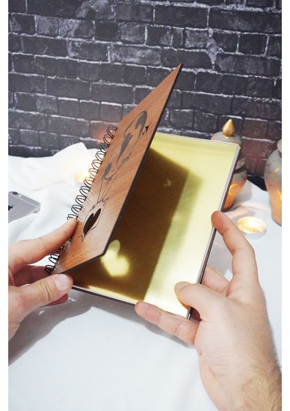 Balon Tasarım Ahşap Kapak Günlük Plan Defteri - Süresiz Ajanda - Tarihsiz Planlama Defteri - A5 fiyatları