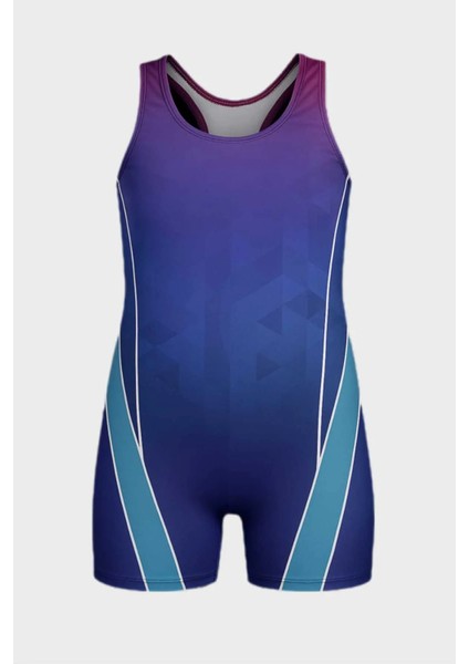 Kız Cocuk Yüzücü Şortlu Boneli Mayo Takımı 11904 fiyatları