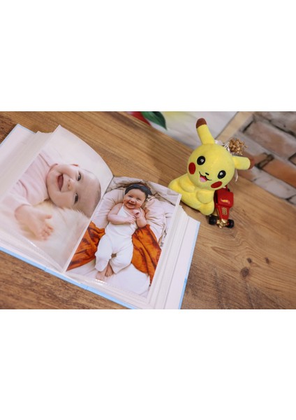 10x15 cm 100’lük Pencereli Bebek Fotoğraf Albümü Mavi modelleri