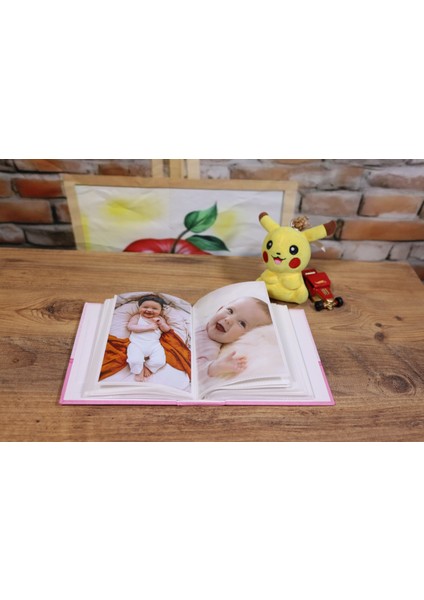 10x15 cm 100’lük Pencereli Bebek Fotoğraf Albümü Pembe fırsatları