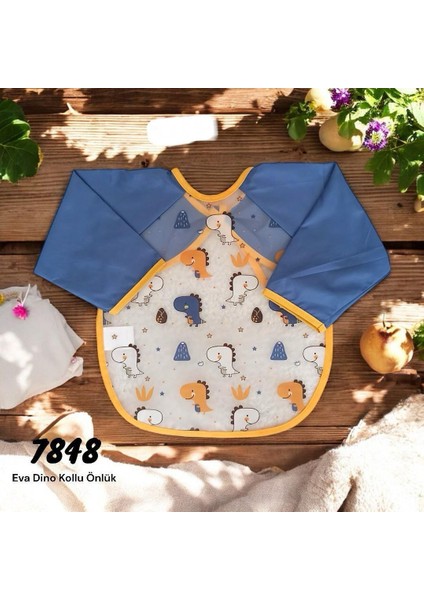 My Baby Kumsal Sıvı Geçirmez Bebek& Çocuk Mama ve Aktivite Önlüğü Desenli Eva 7850