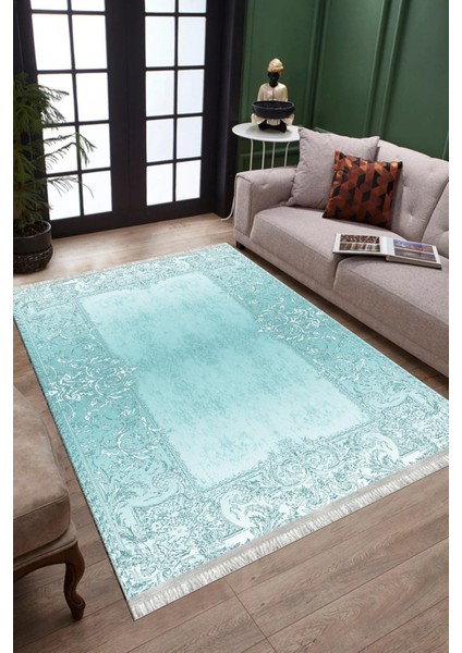 Makinede Yıkanabilir Kilim Kaymaz Tabanlı Halı Kolay Süpürülebilir Dot Tabanlı Salon Halısı 3077B modelleri