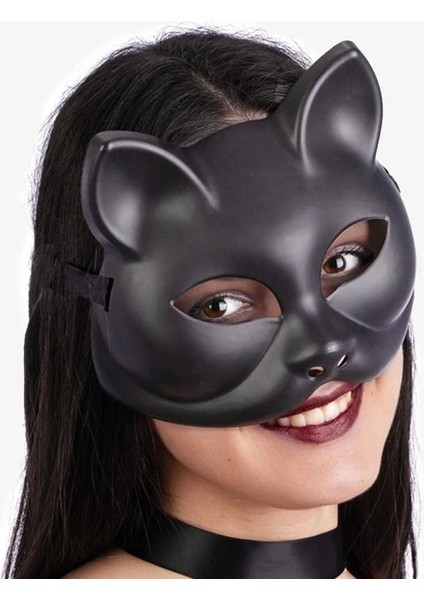 Bfs Siyah Renk Lüks Kedi Maskesi 12X13 cm fiyatları
