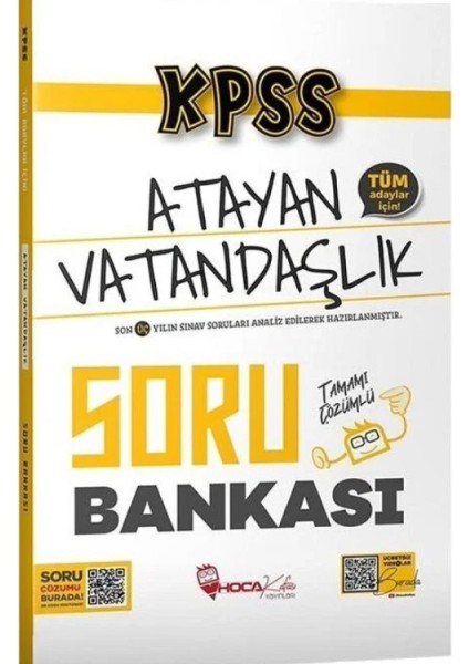 Kpss Vatandaşlık Atayan Soru Bankası Çözümlü