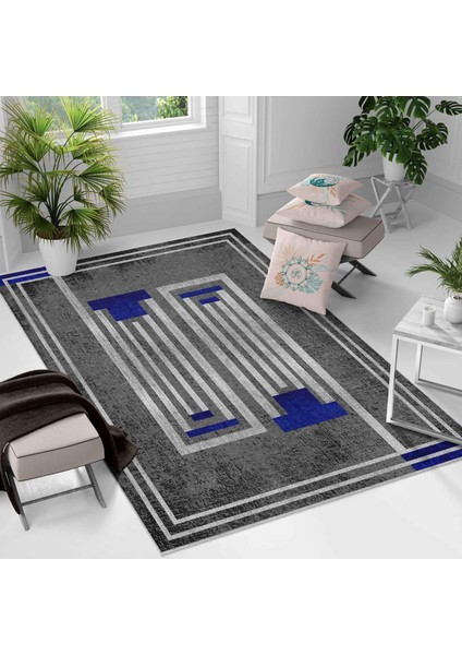 Kaymaz Taban Yıkanabilir Halı – Mutfak, Salon, Yatak Odası Için Modern Dijital Baskı Halı