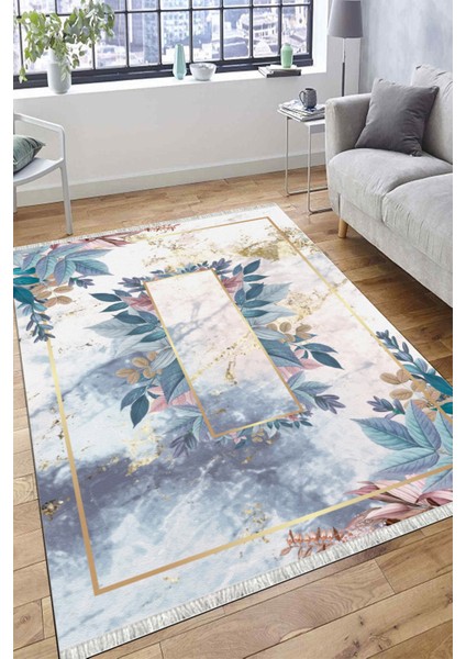 Modern Desenli Yıkanabilir Halı Kilim Kaymaz Tabanlı Yolluk Dot Tabanlı Halı 2198B modelleri