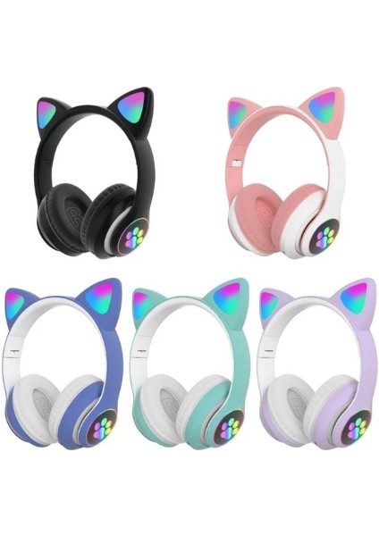 Kedi Figürlü Bluetooth Kulaklık