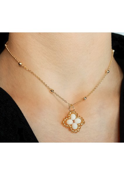 Kristal Taşlı Van Cleef Model Kolye, Altın Kaplama Çift Taraflı Yonca Modeli Kolye, Van Cleef Bijuteri Kolye, Van Cleef Altın Kaplama Kolye, Dört Yapraklı Şans Yonca Kolye modelleri