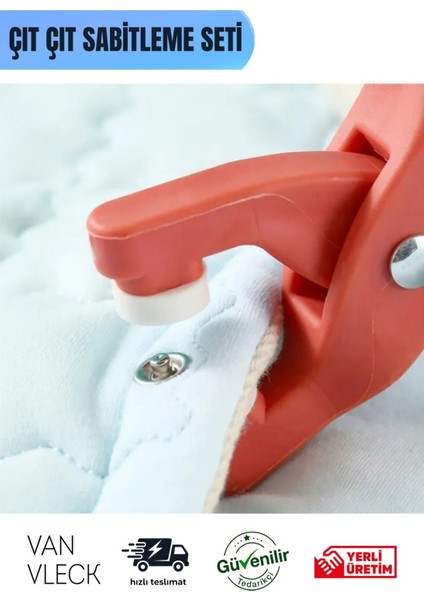 Çıt Çıtlı Yorgan Nevresim Elbise Sabitleyici Set – Poşetli, Pratik Kaydırmaz Klips