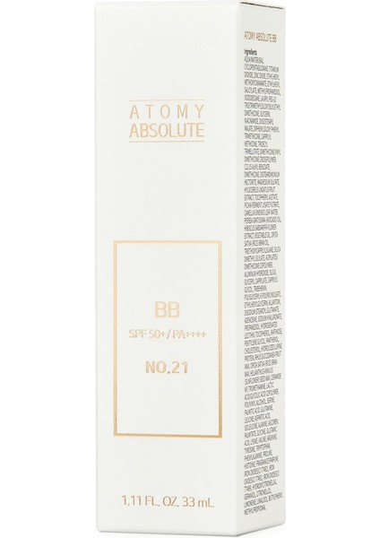 Absolute Bb Krem Spf 50+/pa++++ No.21 indirimleri
