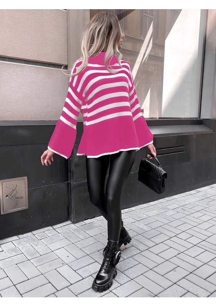 Kadın Uzun Kollu Balıkçı Yaka Ispanyol Kol Triko Bluz indirimleri