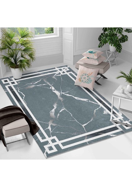 Kaymaz Taban Yıkanabilir Halı – Mutfak, Salon, Yatak Odası Için Modern Dijital Baskı Halı
