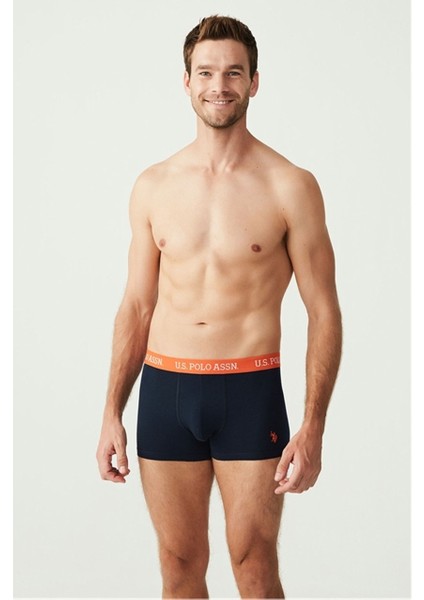 Erkek Boxer Lisanslı %95 Pamuk %5 Elastan 3'lü Kutulu Paket / Lacivert indirimleri