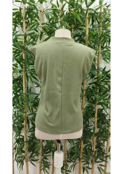 Kadın Hakim Yaka Fermuarlı Bürümcük Bluz indirimleri