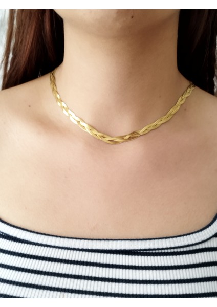Ladybirdbujiteri Örme Italyan Gold Çelik Kolye