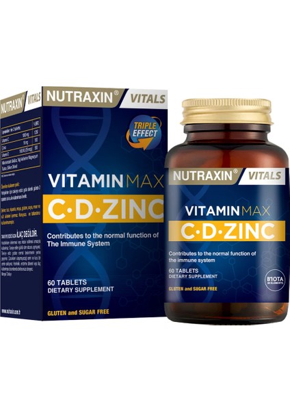 Vıtamin Max Vitamin C D Çinko 60 Tablet modelleri
