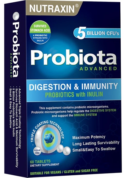 Probiota 60 Tablet Advanced Probiyotik Kompleks fırsatları
