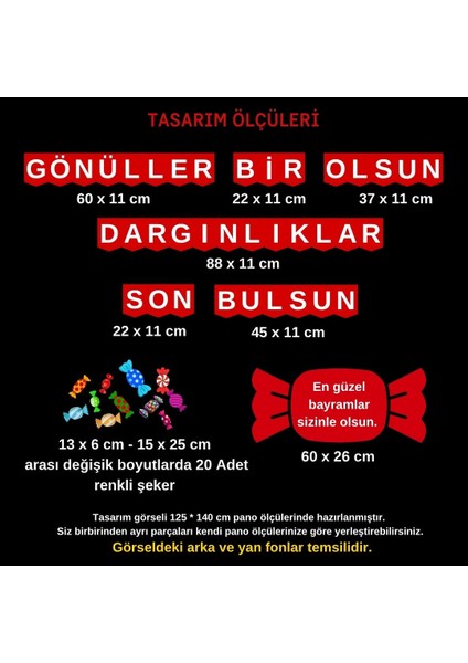 Ramazan / Kurban Bayramı Kutlama Pano Süsü fiyatları