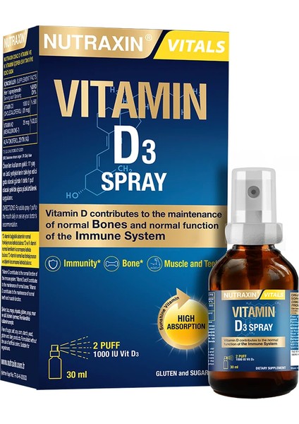 Vitamin D3 1000IU 30 ml Sprey
