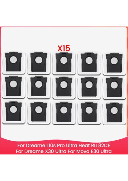 Dreame L10S Pro Ultra Heat RLL82CE, Dreame X30 Ultra, Mova E30 Ultra Vakum Aksesuarları Için Toz Torbası Yedekleri (Yurt Dışından)