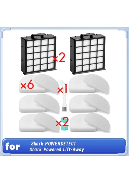 AZ4002 AZ4000 AZ4002W Hepa Filtresi Shark Powerdetect Dik ve Shark Motorlu Lift-Away Ağır Hizmet Vakum Emiş (Yurt Dışından)