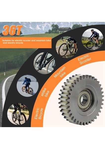 250W Motor Için 3 Adet 36T Dişli, Bafang Mxus Hub Motor Için Klipsli Naylon Dişli Aşınmaya Dayanıklı Çelik Dişli Aksesuarları (Yurt Dışından) indirimleri
