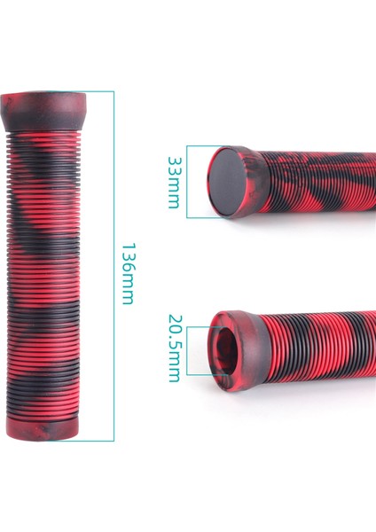 1 Çift Bisiklet Gidonu Tutacağı Kapağı Kaymaz Kauçuk Gidonu Kapağı 22.2mm Gidon Scooter Cruiser Yol Kentsel,c (Yurt Dışından) modelleri