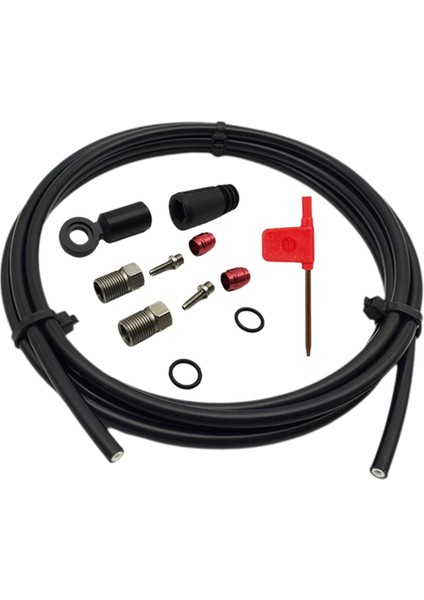 Bisiklet 2 Metre Hidrolik Disk Fren Hortumu Takımı Sram Düz Montajlı Hrd Kırmızı Kuvvet Apex Bisiklet Fren Bağlantı Seti (Yurt Dışından)