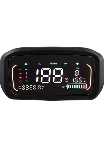 48V/60V/72V Renkli LCD Ekran Metre Kontrol Paneli Ebike Elektrikli Scooter Için (Yurt Dışından)