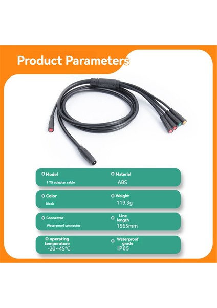 Elektrikli Bisiklet Kablosu 1to5 Su Geçirmez Kablo Uçları Kt Kontrol Motor Gaz Fren Ekranı Için Teller (Yurt Dışından) modelleri