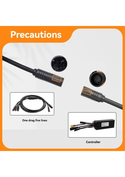 Elektrikli Bisiklet Kablosu 1to5 Su Geçirmez Kablo Uçları Kt Kontrol Motor Gaz Fren Ekranı Için Teller (Yurt Dışından) fırsatları